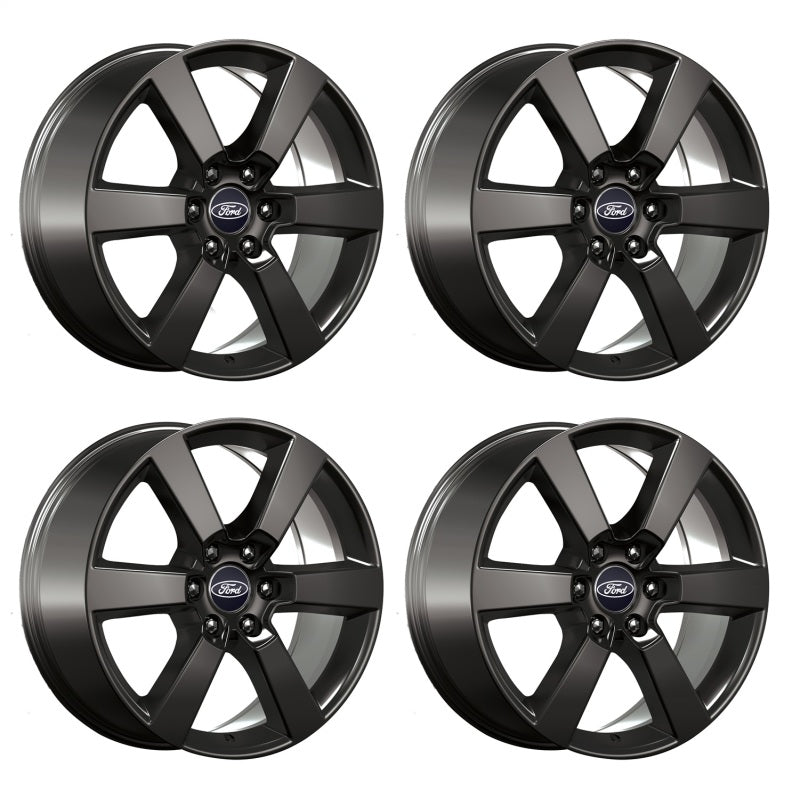 Ford Racing 15-16 F-150 20in x 8.5in Wheel Set with TPMS Kit - Matte Black M-1007K-P20XB