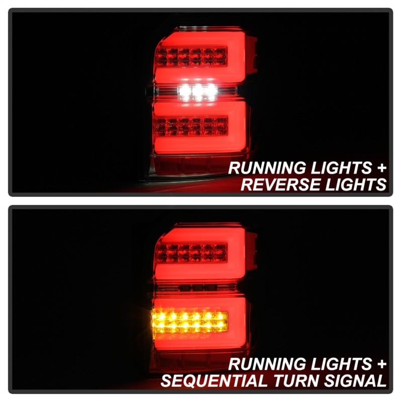 Spyder Toyota 4Runner 10-14 LED Tail Lights - Sequential Turn Signal - Chrome ALT-YD-T4R10-SEQ-C 5087805