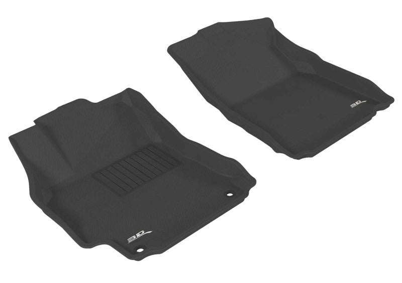 3D MAXpider 2012-2014 Toyota Camry/Camry Hybrid Kagu 1st Row Floormat - Black L1TY08611509
