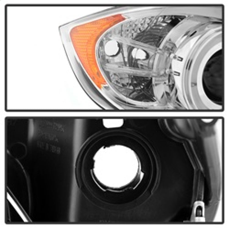 Spyder BMW E90 3-Series 06-08 Projector LED Halo Amber Reflctr Rplc Bulb Chrm PRO-YD-BMWE9005-AM-C 5009012