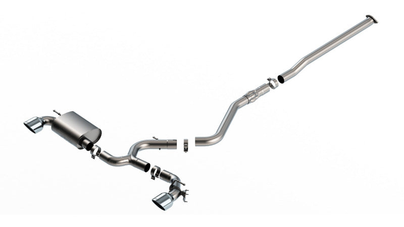 Borla 22-23 Hyundai Kona N 2.0L 4 CYL. Turbo AT/MT ATAK Catback Exhaust Bright Chrome 140926