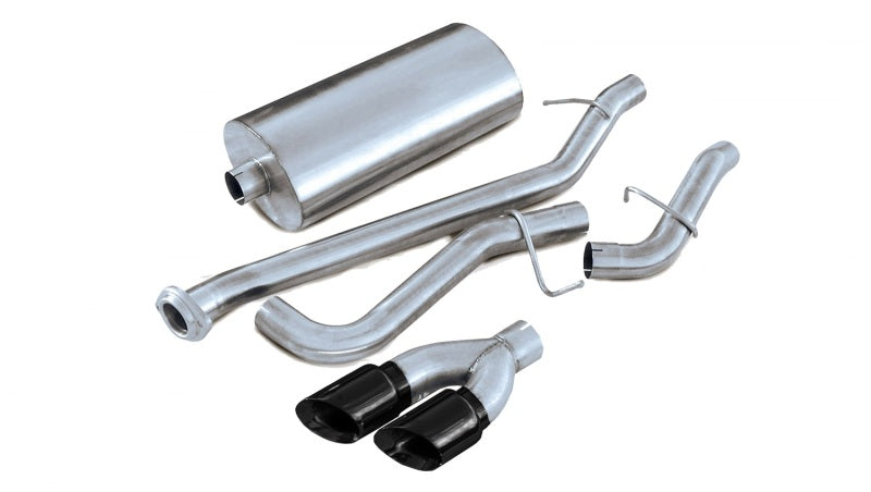 Corsa 02-06 Chevrolet Avalanche 5.3L V8 3in Sport Cat-Back Exhaust w/ twin 4in Black Tips 14250BLK