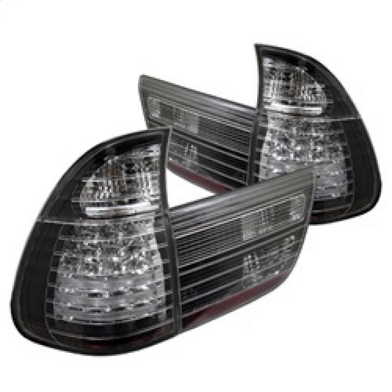 Spyder BMW E53 X5 00-06 4PCS LED Tail Lights Black ALT-YD-BE5300-LED-BK 5000781