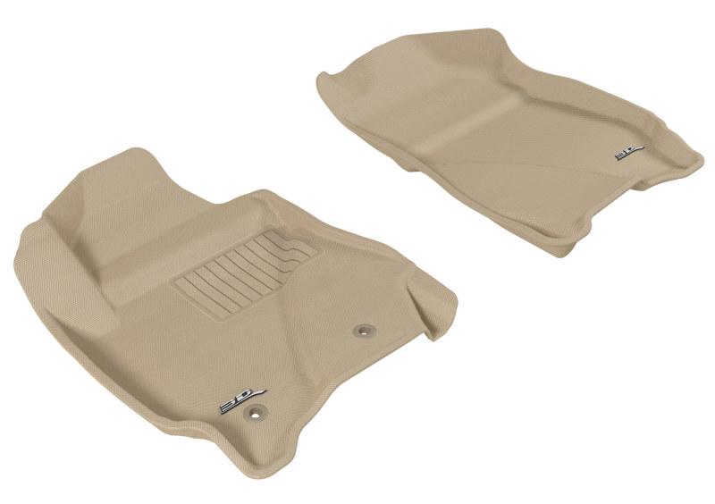 3D MAXpider 2011-2012 Ford/Mazda Escape/Tribute Kagu 1st Row Floormat - Tan L1FR03711502