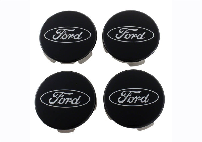 Ford Racing Ford Truck/SUV Black And Chrome Wheel Center Cap Kit M-1096K-BCT