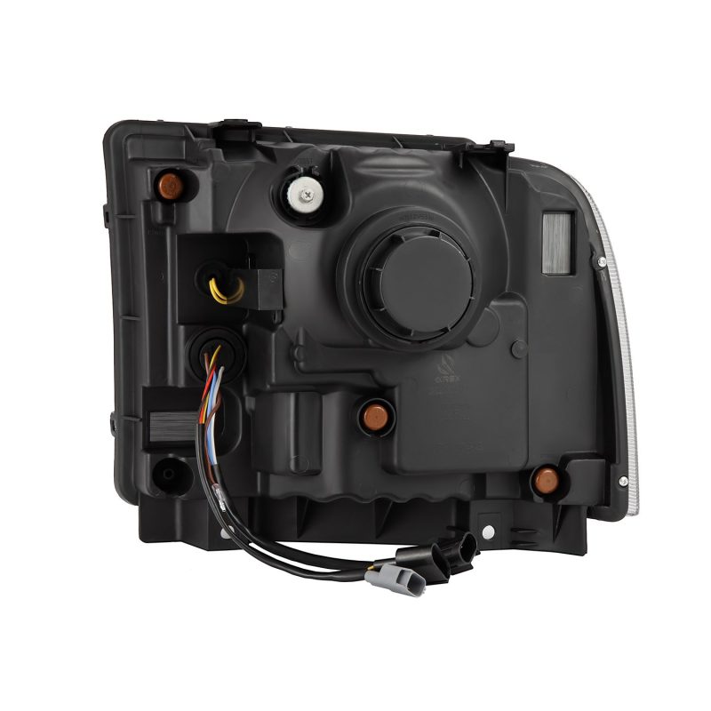 AlphaRex 05-07 Ford F250/350/450/550 Super Duty NOVA LED Proj HL Blk w/Actv Light & Seq Sig + SB DRL 880319 *Discontinued