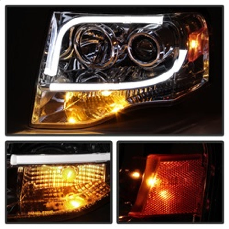 Spyder Ford Expedition 07-13 Projector Headlights Light Tube DRL Chrm PRO-YD-FE07-LTDRL-C 5079510
