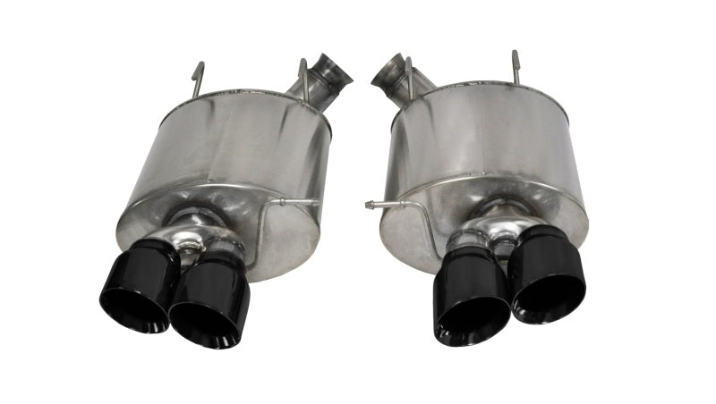 Corsa Performance 13-13 Ford Mustang Shelby GT500 5.8L V8 Black Sport Axle-Back Exhaust
