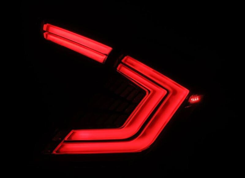 AlphaRex 16-21 Honda Civic Hatchback / Type-R FK8 Nova-Series LED Tail Lights - Clear Smoke 676040 *Discontinued