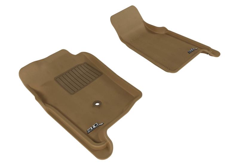 3D MAXpider 1998-2011 Ford Ranger Regular Cab/Supercab Kagu 1st Row Floormat - Tan L1FR02611502
