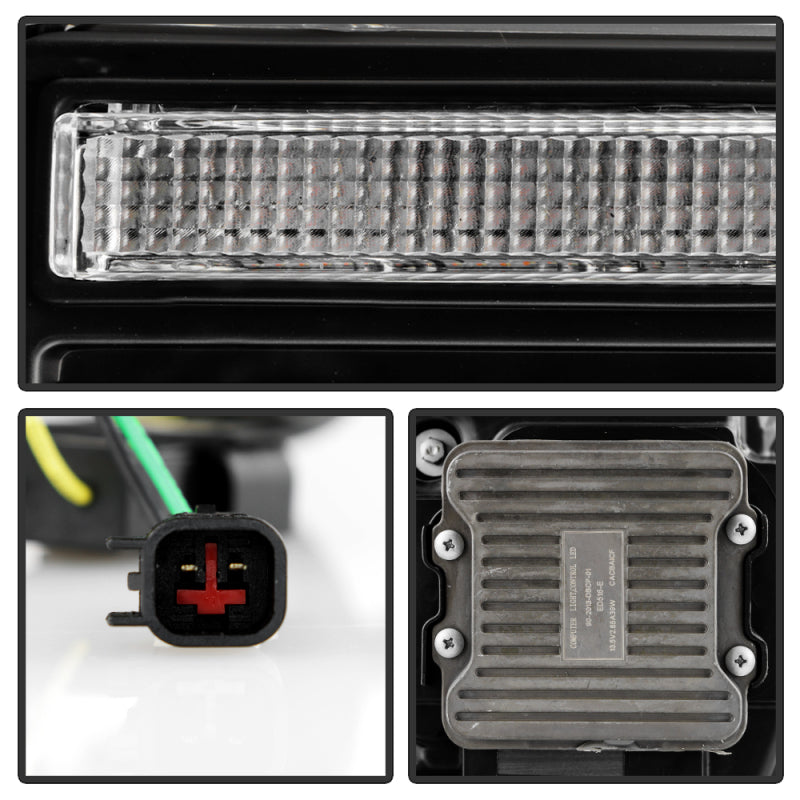SPYDER Apex 20-22 Ford F250/F350 (Halogen) High-Power LED Headlights - Black PRO-YD-FS20HALAP-SEQ-BK 5088635