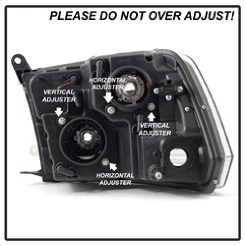 Spyder 09-16 Dodge Ram 1500 V2 Projector Headlights - Halogen - DRL - Chrome (PRO-YD-DR09V2-LBDRL-C) 5084828