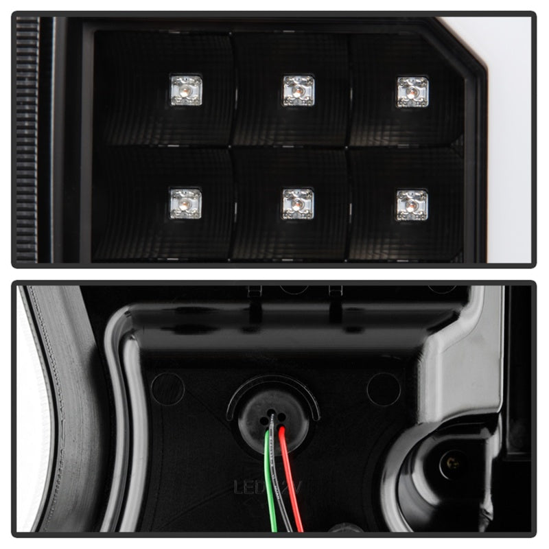 Spyder 04-09 Dodge Durango LED Tail Lights - Black ALT-YD-DDU04-LED-BK 5086532