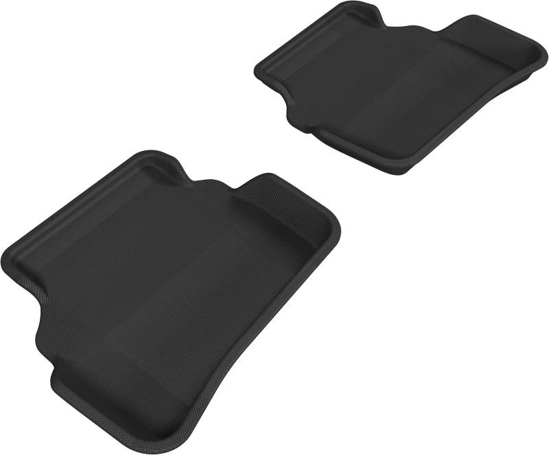 3D MAXpider 2008-2014 Mercedes-Benz C-Class Sedan W204 Kagu 2nd Row Floormats - Gray L1MB00921501