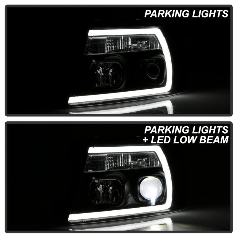 Spyder Ford F-150 04-08 High-Power LED Headlights - Black PRO-YD-FF15004PL-BK 5088161