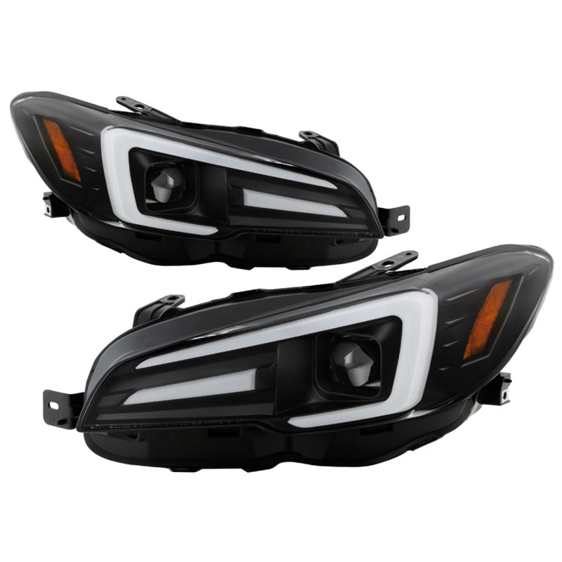 Spyder Subaru Impreza WRX 15-20 Halogen High-Power LED Headlights- Black PRO-YD-SWRX15HALAP-SBSEQ-BK 5088093