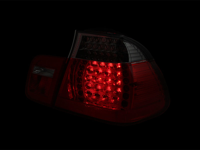 Anzo 2002-2005 BMW 3 Series E46 LED Tail lights Red/Smoke