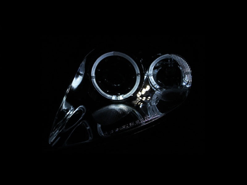 Anzo 2000-2005 Mitsubishi Eclipse Projector Headlights w/ Halo Black
