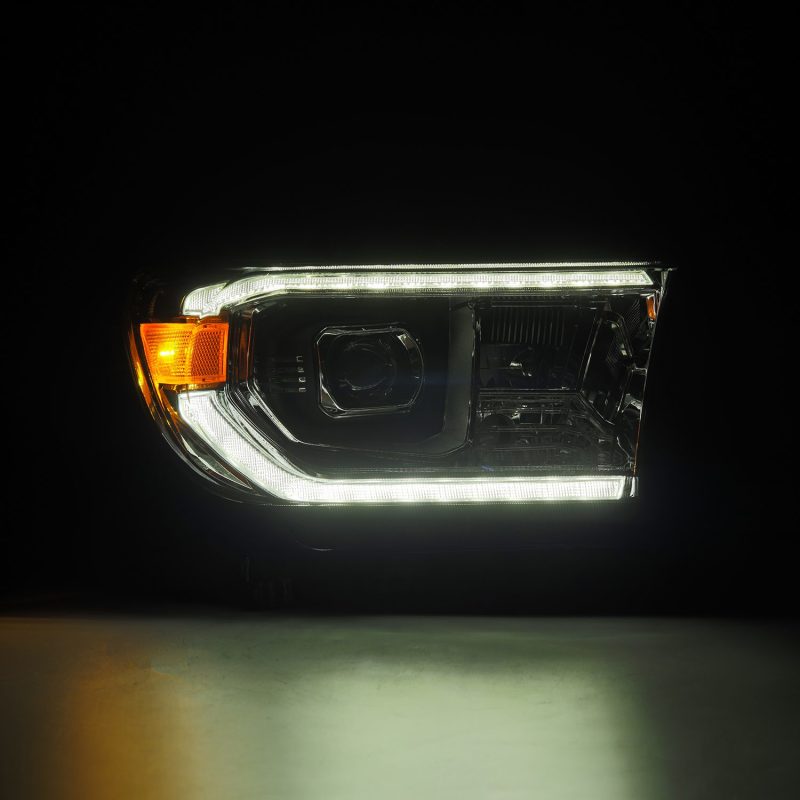 AlphaRex 07-13 Toyota Tundra / 08-17 Sequoia LUXX LED Proj HL Chrome w/Actv Light / Seq. Sig + DRL 880824 *Discontinued