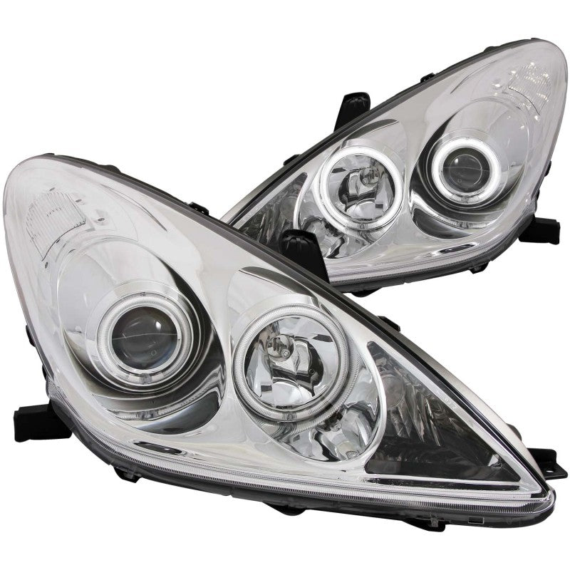 Anzo 2002-2003 Lexus Es300 Projector Headlights w/ Halo Chrome (CCFL)