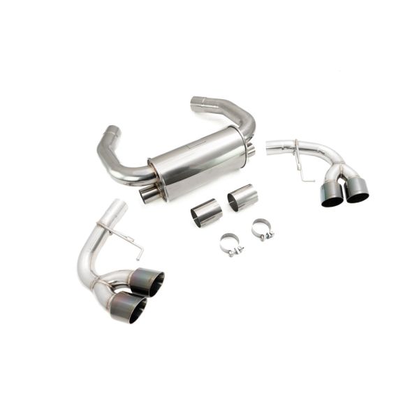 Megan Racing Supremo Axle Back Exhaust System for 2018+ BMW M5 F90 Straight-Thru T-304 Stainless Steel Quad Tips