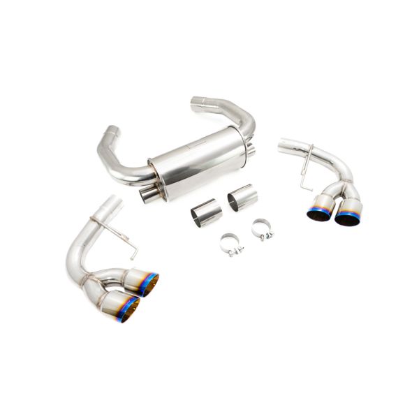 Megan Racing Supremo Axle Back Exhaust System for 2018+ BMW M5 F90 Straight-Thru T-304 Stainless Steel Quad Tips