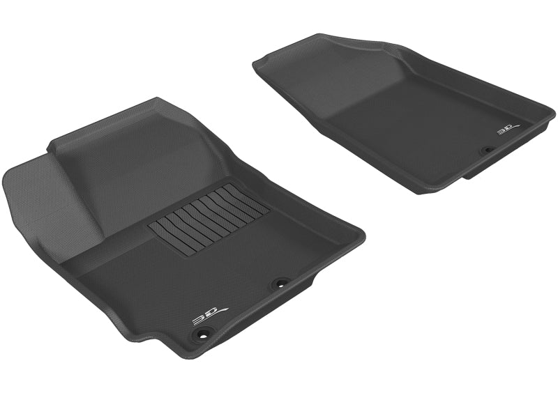 3D MAXpider 2012-2017 Kia Rio/Rio5 Kagu 1st Row Floormat - Black L1KA01411509