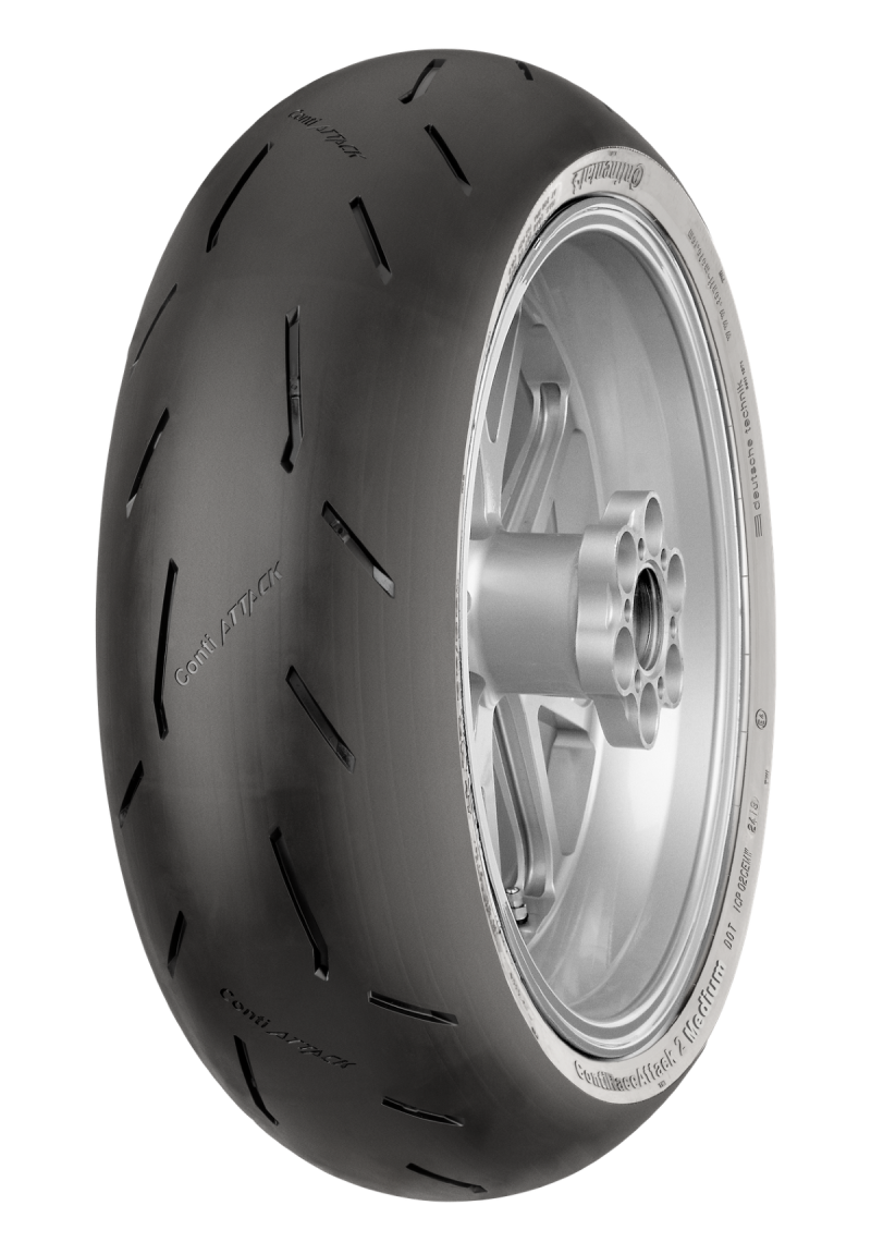 Continental Tire Continental ContiRaceAttack 2 Medium - 190/55 ZR17 M/C 75W TL Rear 02446570000