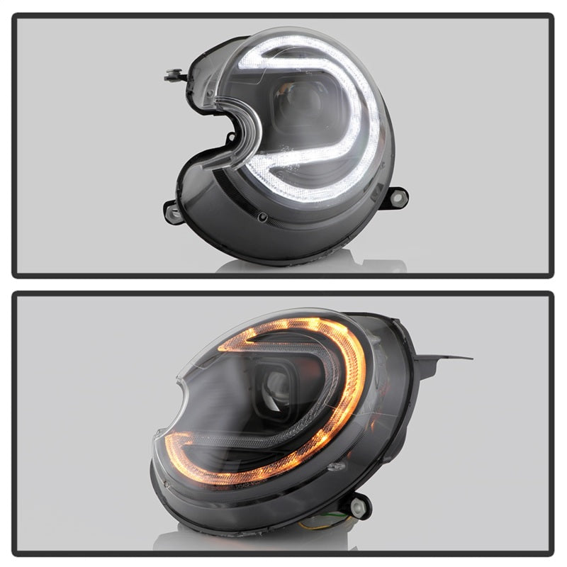 Spyder Mini Cooper 07-12 V2 Xenon/HID Only Projector Headlights - Black PRO-YD-MC07V2HIDSI-SBLB-BK 5088222