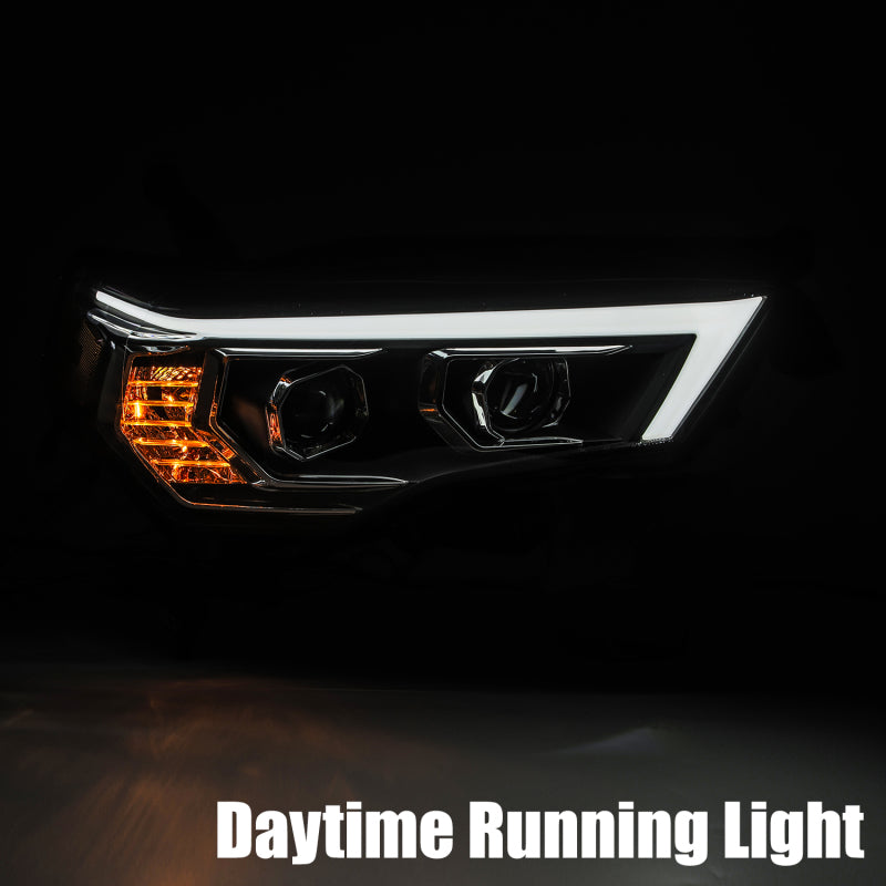 AlphaRex 14-20 Toyota 4Runner PRO-Series Projector Headlights Plank Style Chrm w/Sequential Signal 880731 *Discontinued