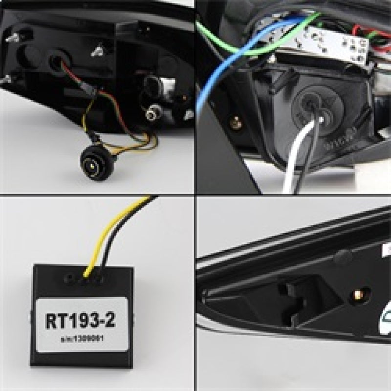 Spyder Hyundai Sonata 11-13 LED Tail Lights Light Bar Black ALT-YD-HYSON11-LED-BK 5075246