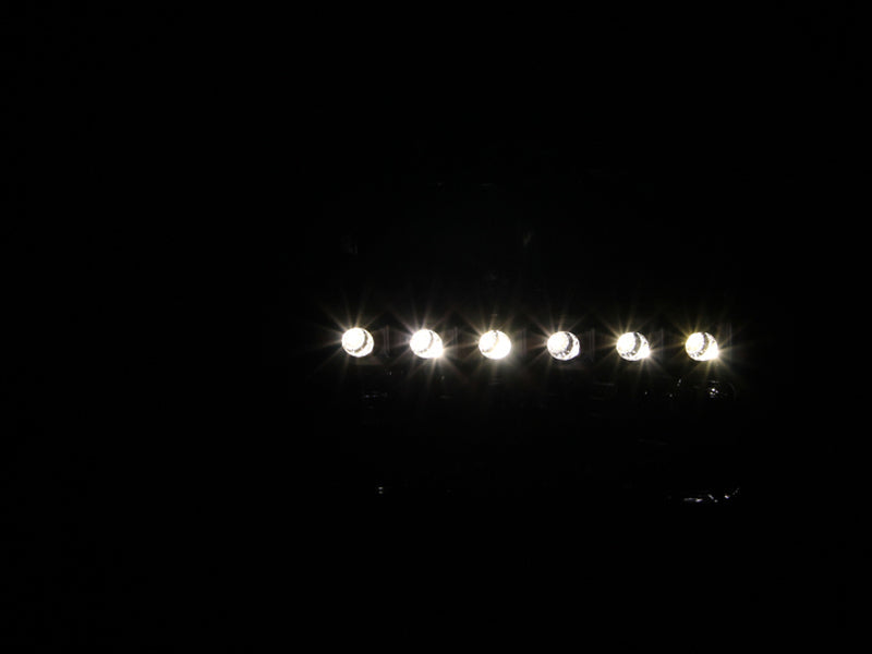 Anzo 2000-2004 Ford Excursion Crystal Headlights Black w/ LED 1pc