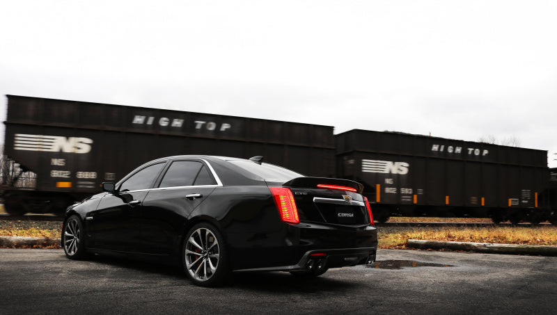 Corsa Performance Axle-Back Exhaust, Polished Xtreme, 2016 Cadillac CTS V 6.2L V8 2.75in