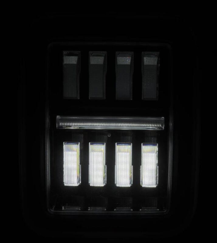 AlphaRex 19-24 Jeep Gladiator JT Nova-Series Prismatic LED Tail Lights - Black-Red 602070 *Discontinued