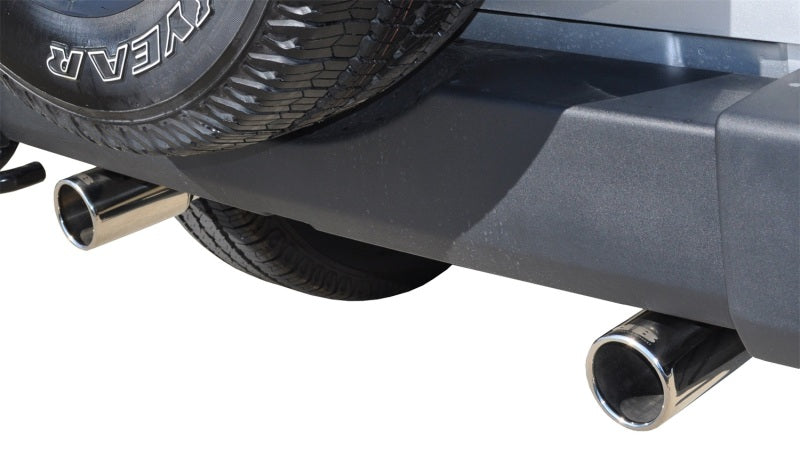 Corsa Performance Jeep 07-11 Wrangler 3.8L/12-14 Wrangler 3.6L Polished Sport Axle-Back