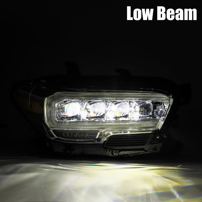 AlphaRex 16-20 Toyota Tacoma NOVA LED Projector Headlights Plank Style Black w/Activation Light 880707 *Discontinued
