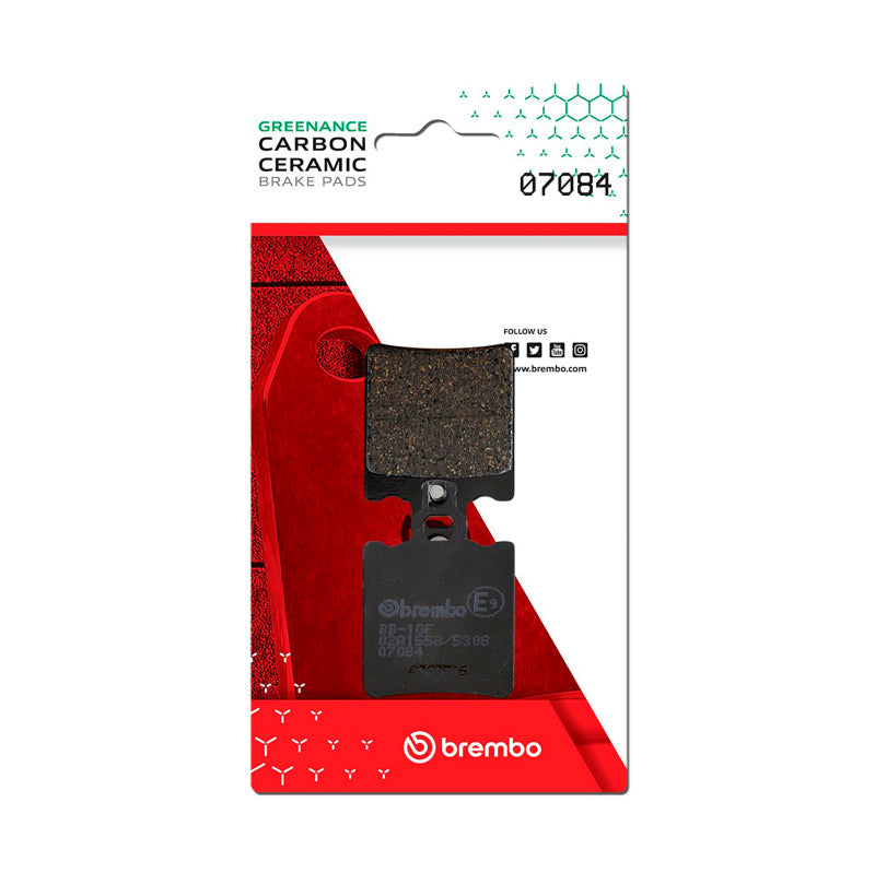 Brembo OE Aprilia Leonardo/Aprilia Mx/Aprilia Rs/Aprilia Rx Carbon Ceramic Brake Pad - Rear 07084