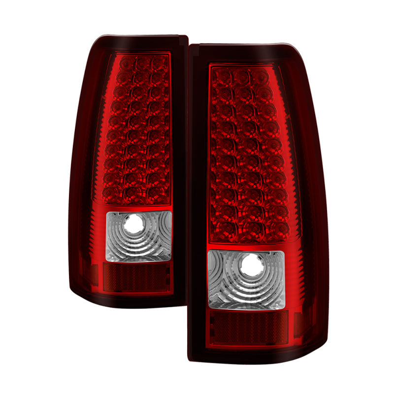 SPYDER Xtune Chevy Silverado 1500/2500/3500 03-06 LED Tail Lights Red Clear ALT-ON-CS03-LED-RC 5008787