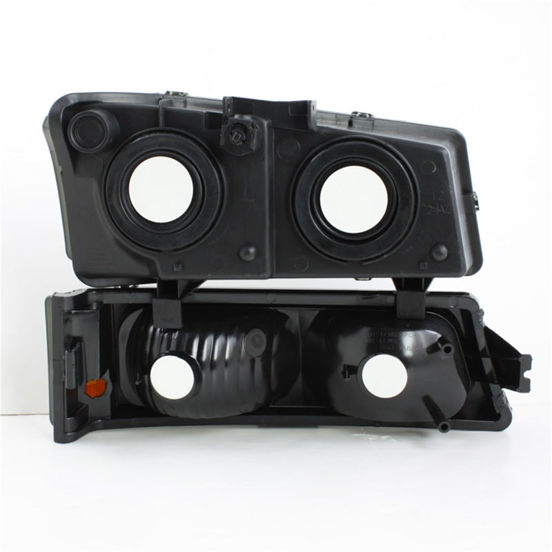 SPYDER Xtune Chevy Silverado 2500HD 03-06 Crystal Headlights w/ Amber Lights Smoke HD-JH-CSIL03-AM-SM-SET 5064523