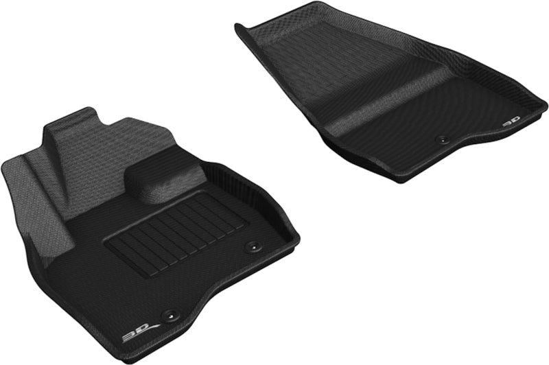 3D MAXpider 2017-2019 Ford Explorer Kagu 1st Row Floormat - Black L1FR11111509