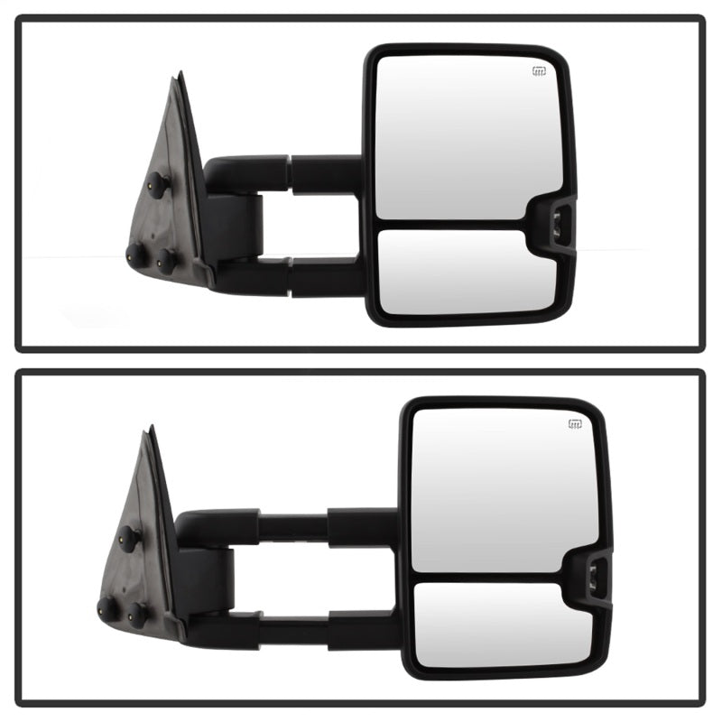 SPYDER xTune Chevy Silverado 03-06 G2 Heated Smoke LED Signal Telescoping Mirrors MIR-CS03S-G2-PWH-SM-SET 9936715