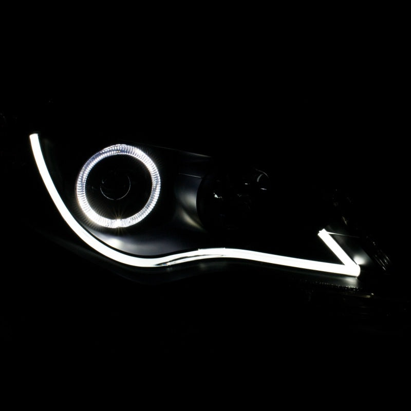 Anzo 2012-2013 Toyota Camry Projector Headlights w/ Halo Black