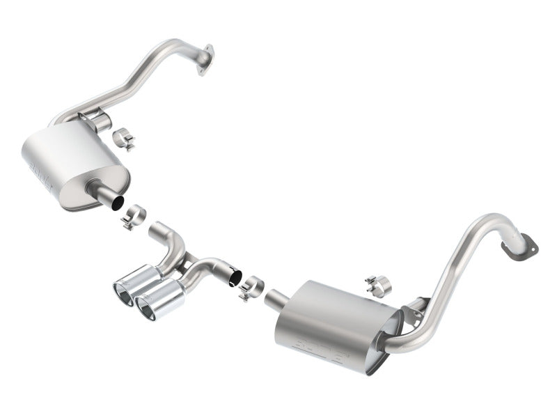 Borla 14-15 Porsche Cayman/Boxster (981) RWD 2Dr Dual Center Rear Exit Catback 4in Tip Exhaust Sys 140534