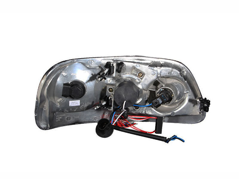 Anzo 1997.5-2003 Ford F-150 Projector Headlights w/ Halo and LED Black 1pc