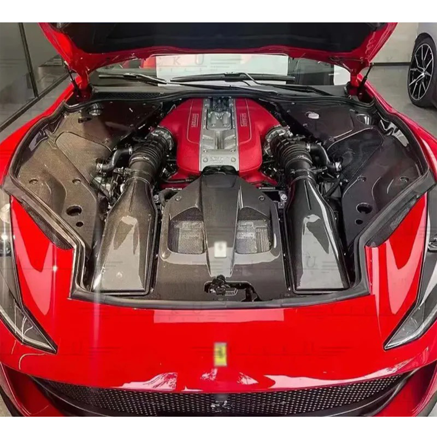 Dry Carbon Fiber Engine Interior Kit for Ferrari 812 Superfast