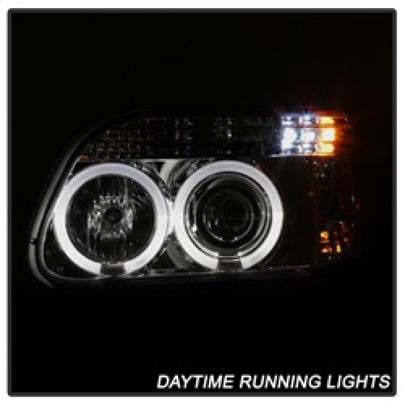 Spyder Ford Explorer 95-01 1PC Projector Headlights LED Halo Chrm PRO-YD-FEXP95-HL-1PC-C 5010148