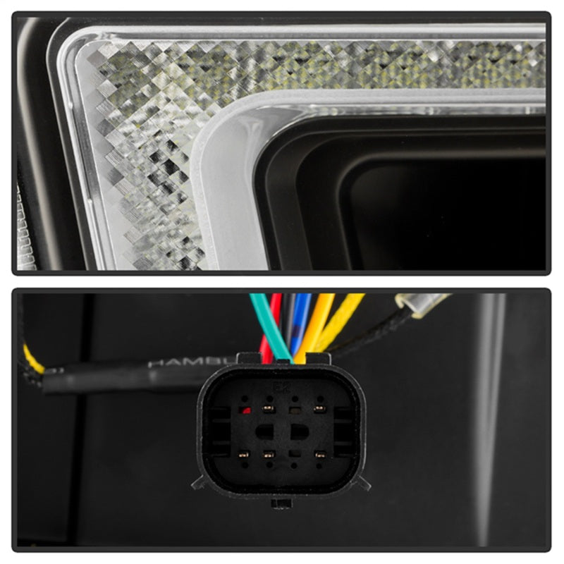 SPYDER 20-23 Chevy Silverado 2500/3500 Proj Headlights - LED DRL - Black PRO-YD-CSHD20SI-SEQ-BK 5088796