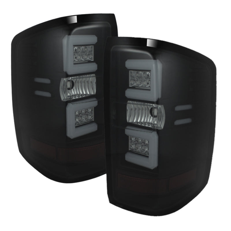 Spyder Chevy 1500 14-16 Light Bar LED Tail Lights Blk Smke ALT-YD-CS14-LBLED-BSM 5079992