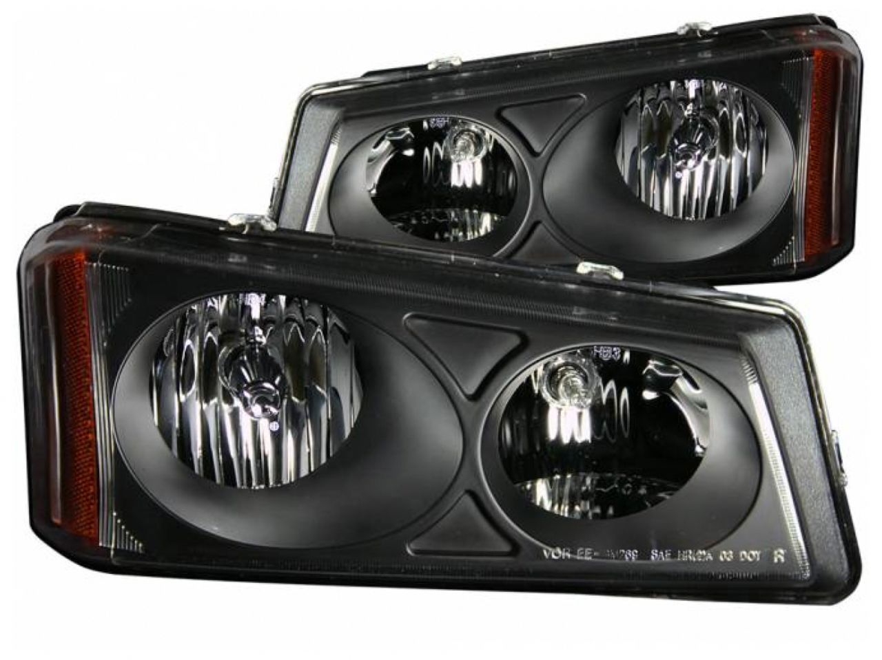 Anzo Black Crystal Headlights 2003-2006 Chevrolet Silverado 1500