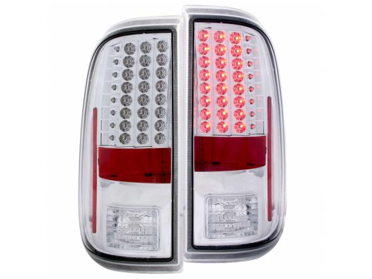Anzo Chrome LED Tail Lights 2008-2015 Ford F-250